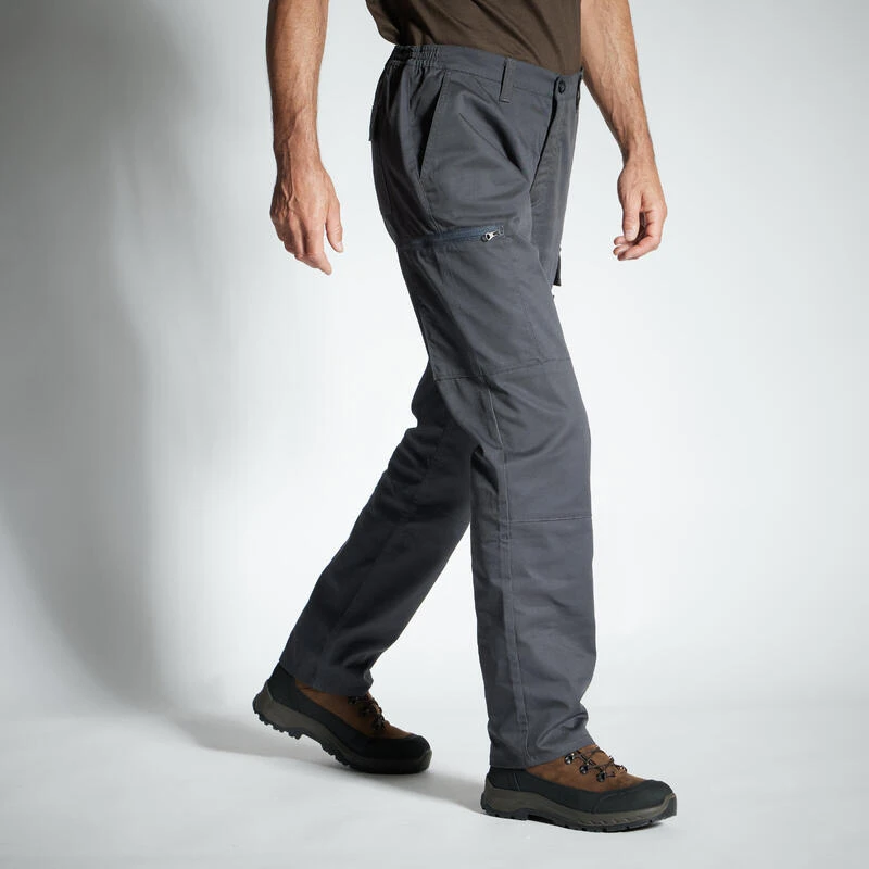 PANTALON CARGO RESISTANT STEPPE 300 GRIS 6 PANTALON CARGO RESISTANT STEPPE 300 GRIS – Image 4