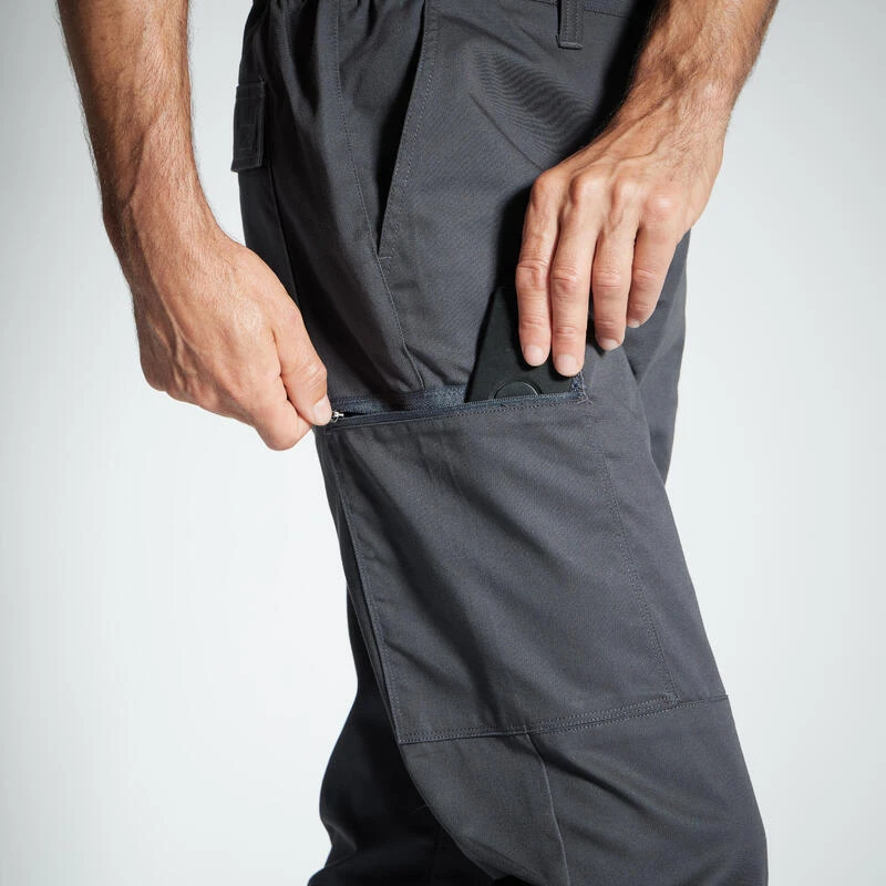 PANTALON CARGO RESISTANT STEPPE 300 GRIS 7 PANTALON CARGO RESISTANT STEPPE 300 GRIS – Image 5