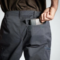 PANTALON CARGO RESISTANT STEPPE 300 GRIS 18 PANTALON CARGO RESISTANT STEPPE 300 GRIS -Matériel De Camping pantalon cargo resistant steppe 300 gris 7