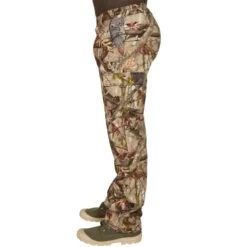 PANTALON CHASSE 100 RESPIRANT SILENCIEUX COTON CAMOUFLAGE FORET -Matériel De Camping pantalon chasse 100 respirant silencieux coton camouflage foret 2