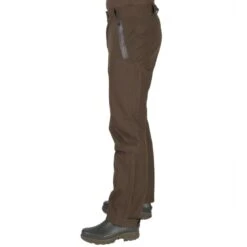 Pantalon Chasse Imperméable Renfort Marron 900 -Matériel De Camping pantalon chasse impermeable renfort marron 900 4