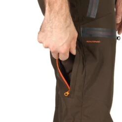 Pantalon Chasse Imperméable Renfort Marron 900 -Matériel De Camping pantalon chasse impermeable renfort marron 900 8