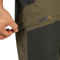 PANTALON CHASSE IMPERMÉABLE RENFORT VERT 520 -Matériel De Camping pantalon chasse impermeable renfort vert 520 5
