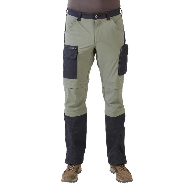 Pantalon Chasse Léger, Résistant Et Respirant Homme - Steppe 920 Guêtres Vert 5 Pantalon Chasse Léger, Résistant Et Respirant Homme - Steppe 920 Guêtres Vert – Image 3
