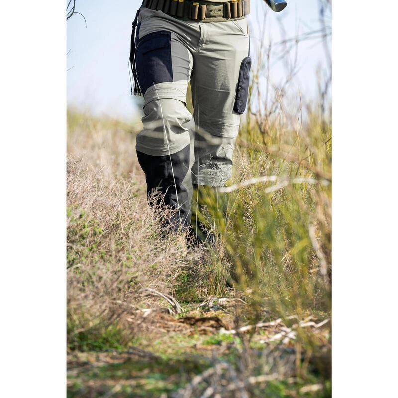Pantalon Chasse Léger, Résistant Et Respirant Homme - Steppe 920 Guêtres Vert 6 Pantalon Chasse Léger, Résistant Et Respirant Homme - Steppe 920 Guêtres Vert – Image 4