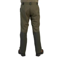 Pantalon Chasse Résistant Et Imperméable Supertrack Vert 100 -Matériel De Camping pantalon chasse resistant et impermeable supertrack vert 100 2