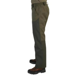 Pantalon Chasse Résistant Et Imperméable Supertrack Vert 100 -Matériel De Camping pantalon chasse resistant et impermeable supertrack vert 100 4