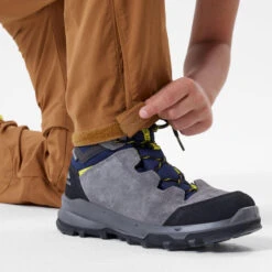 Quechua Pantalon De Randonnée Modulable Enfant MH550 Marron Foncé 7-15 Ans -Matériel De Camping pantalon de randonnee modulable enfant mh550 marron fonce 7 15 ans 8