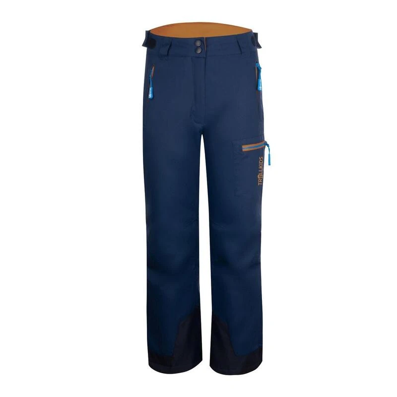 TROLLKIDS Pantalon De Ski Enfant Hallingdal Imperméable Et Respirant Bleu Marine/bronze 3 TROLLKIDS Pantalon De Ski Enfant Hallingdal Imperméable Et Respirant Bleu Marine/bronze