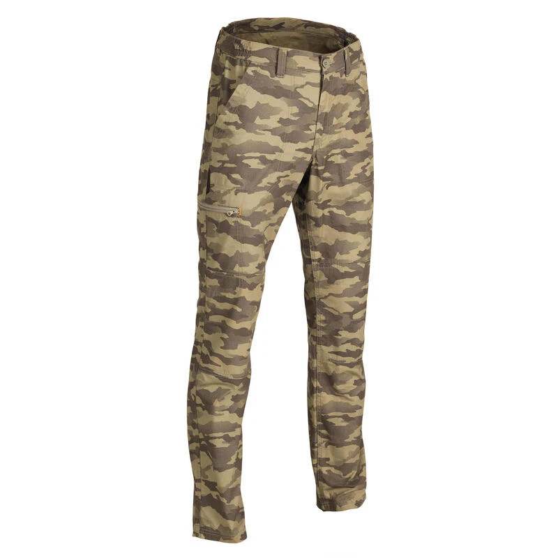 Pantalon Léger Chasse Homme - 100 Camouflage Island Vert 3 Pantalon Léger Chasse Homme - 100 Camouflage Island Vert