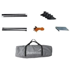 Paravent De Camping Bora - Brise-Vue - 4,5 X 1,4 M - Résistant Au Vent - Gris -Matériel De Camping paravent de camping bora brise vue 45 x 14 m resistant au vent gris 6