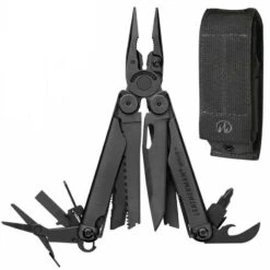 Pince Multifonctions Randonnée Camping 18 Outils En 1 Wave+ Noir LEATHERMAN