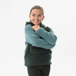 Polaire De Randonnée - Columbia Hoodie Sherpa Verte - Enfant 7-15 Ans -Matériel De Camping polaire de randonnee columbia hoodie sherpa verte enfant 7 15 ans 3