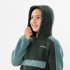 Polaire De Randonnée - Columbia Hoodie Sherpa Verte - Enfant 7-15 Ans -Matériel De Camping polaire de randonnee columbia hoodie sherpa verte enfant 7 15 ans 5