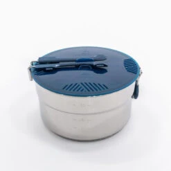 Quechua Popote Camp Du Randonneur MH100 Inox 4 Personnes (2,6L) -Matériel De Camping popote camp du randonneur mh100 inox 4 personnes 26l 2