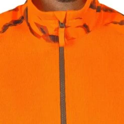Pull Chasse Renfort Orange Fluo 500 -Matériel De Camping pull chasse renfort orange fluo 500 6