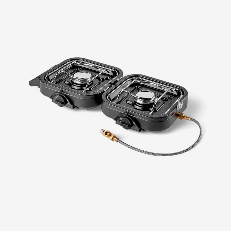 Kemper Réchaud De Camping à Gaz 2 Feux - Portable Et Pliable 3 Kemper Réchaud De Camping à Gaz 2 Feux - Portable Et Pliable