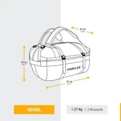 Sac De Transport De Trekking - 40 L à 60 L - DUFFEL 500 EXTEND 12 Sac De Transport De Trekking - 40 L à 60 L - DUFFEL 500 EXTEND -Matériel De Camping sac de transport de trekking 40 l a 60 l duffel 500 extend 2