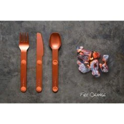 SET 3 COUVERTS MAGNÉTIQUES MAGWARE - CAMPING BIVOUAC - ALUMINUM DUR - AVEC ÉTUI -Matériel De Camping set 3 couverts magnetiques magware camping bivouac aluminum dur avec etui 3