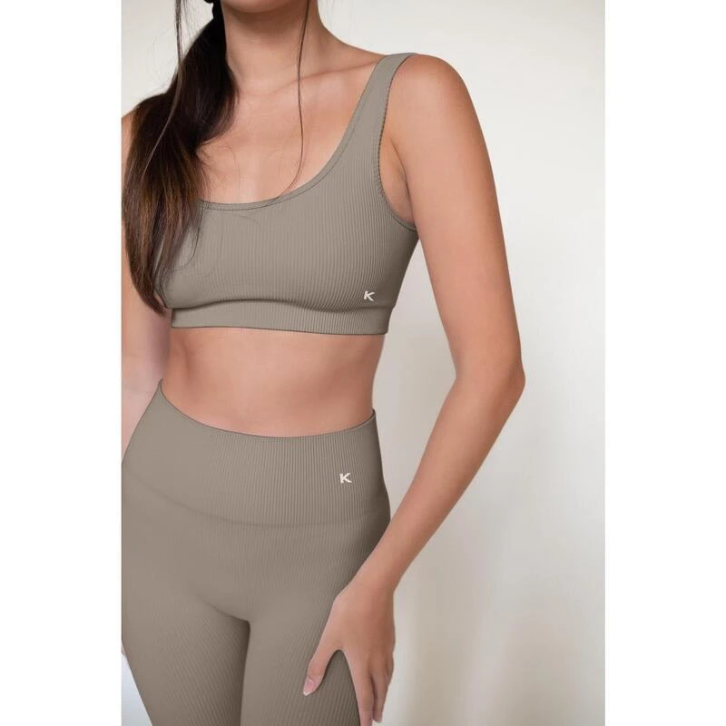 Short Cycliste Gainant Et Sans Coutures Pour Femme - Gris Taupe 6 Short Cycliste Gainant Et Sans Coutures Pour Femme - Gris Taupe – Image 4