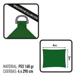 Store D'ombrage Aktive Garden Couleur Verte 8 Store D'ombrage Aktive Garden Couleur Verte -Matériel De Camping store dombrage aktive garden couleur verte 2