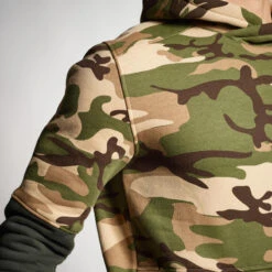 SWEAT A CAPUCHE 500 BICOLORE KAKI CAMOUFLAGE -Matériel De Camping sweat a capuche 500 bicolore kaki camouflage 6