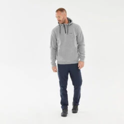 Quechua Sweat à Capuche De Randonnée - NH150 1/2 Zip Homme -Matériel De Camping sweat a capuche de randonnee nh150 12 zip homme 2