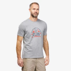 Quechua T-shirt De Randonnée - NH100 - Homme -Matériel De Camping t shirt de randonnee nh100 homme 2