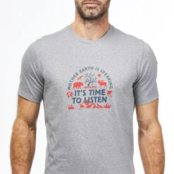 Quechua T-shirt De Randonnée - NH100 - Homme -Matériel De Camping t shirt de randonnee nh100 homme 4