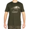 T-shirt Manches Courtes Chasse Coton Homme - 100 Sanglier Vert