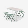Quechua TABLE DE CAMPING PLIANTE - 4 TABOURETS - 4 À 6 PERSONNES -Matériel De Camping table de camping pliante 4 tabourets 4 a 6 personnes