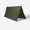 TARP BUSHCRAFT BIVOUAC COMPACT LEGER 2,95X2,8 M IMPERMÉABLE KAKI -Matériel De Camping tarp bushcraft bivouac compact leger 295x28 m impermeable kaki