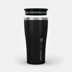 Quechua Tasse / Verre MH500 Isotherme (double Paroi Inox) Camp Du Randonneur 0,5L Noir -Matériel De Camping tasse verre mh500 isotherme double paroi inox camp du randonneur 05l noir 7