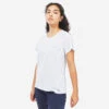 Quechua Tee Shirt Ultra Léger De Randonnée Rapide FH 500 Femme Ice. -Matériel De Camping tee shirt ultra leger de randonnee rapide fh 500 femme ice