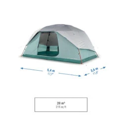 Quechua Tente à Arceaux De Camping - Arpenaz 6 ULTRAFRESH - 6 Personnes - -Matériel De Camping tente a arceaux de camping arpenaz 6 ultrafresh 6 personnes 2