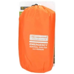 HIGHLANDER Tente D'urgence Abri De Survie 4-5 Personnes - Orange -Matériel De Camping tente durgence abri de survie 4 5 personnes orange 4