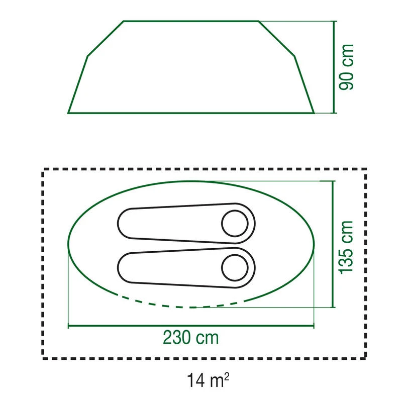 Coleman Tente Galiano Bleue - 2 Personnes 8 Coleman Tente Galiano Bleue - 2 Personnes – Image 6