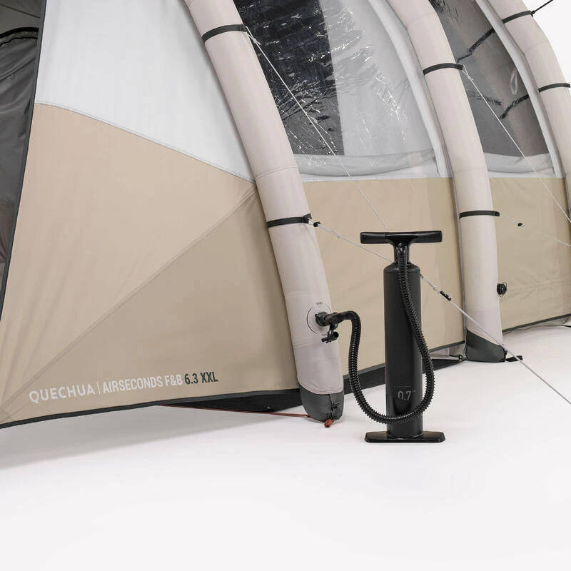 Quechua Tente Gonflable De Camping - Air Seconds 6.3 XXL F&B - 6 Personnes - 3 Chambres 7 Quechua Tente Gonflable De Camping - Air Seconds 6.3 XXL F&B - 6 Personnes - 3 Chambres – Image 5