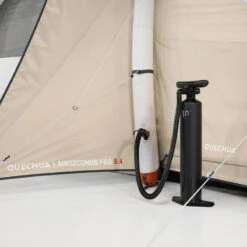 Quechua Tente Gonflable De Camping - Air Seconds 8.4 F&B - 8 Places - 4 Chambres -Matériel De Camping tente gonflable de camping air seconds 84 f and b 8 places 4 chambres 7