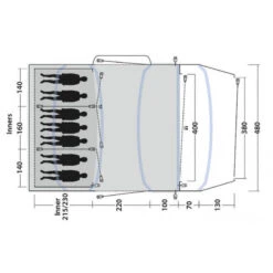 Tente Gonflable Outwell Jacksondale 7PA -Matériel De Camping tente gonflable outwell jacksondale 7pa 2