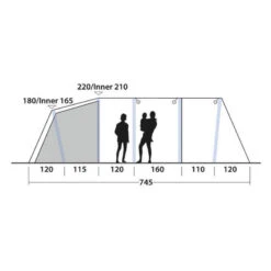 Tente Gonflable Outwell Knightdale 8PA -Matériel De Camping tente gonflable outwell knightdale 8pa 3