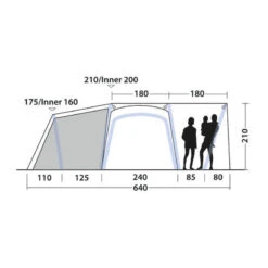 Tente Gonflable Outwell Oakdale 5PA -Matériel De Camping tente gonflable outwell oakdale 5pa 3
