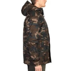 VESTE CHASSE CHAUDE IMPERMEABLE CAMOUFLAGE WOODLAND VERT 100 -Matériel De Camping veste chasse chaude impermeable camouflage woodland vert 100 2