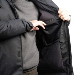 VESTE CHASSE CHAUDE IMPERMEABLE NOIRE 100 19 VESTE CHASSE CHAUDE IMPERMEABLE NOIRE 100 -Matériel De Camping veste chasse chaude impermeable noire 100 7