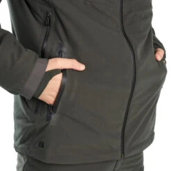 VESTE CHASSE CHAUDE IMPERMEABLE SILENCIEUSE VERTE 900 -Matériel De Camping veste chasse chaude impermeable silencieuse verte 900 8