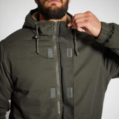 VESTE CHASSE CHAUDE VERTE 100 -Matériel De Camping veste chasse chaude verte 100 5