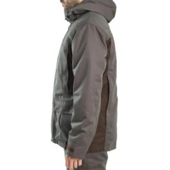VESTE CHASSE IMPERMÉABLE CHAUDE 500 VERTE -Matériel De Camping veste chasse impermeable chaude 500 verte 3