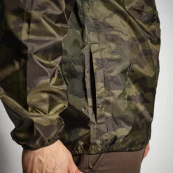 VESTE CHASSE IMPERMÉABLE LEGERE CAMO VERTE 100 -Matériel De Camping veste chasse impermeable legere camo verte 100 3
