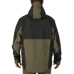 VESTE CHASSE IMPERMEABLE RENFORT VERTE 500 -Matériel De Camping veste chasse impermeable renfort verte 500 2