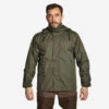 VESTE CHASSE IMPERMEABLE VERTE 100 -Matériel De Camping veste chasse impermeable verte 100